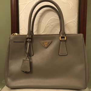 Authentic Prada Galleria Double Zip Tote Bag